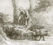 Jean Francois Millet Sheep oil